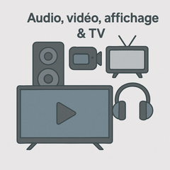 Audio, vidéo, affichage & TVS