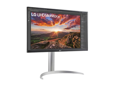 LG 27UP850K-W.AEU Écran LED - 27p - 3840 x 2160 4K UHD - IPS - 400 cd/m² - 1200:1 - DisplayHDR 400- 5ms - 2xHDMI, DP hauts parleurs
