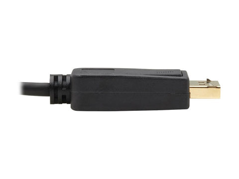 EATON TRIPPLITE USB-C to DisplayPort Bi-Directional Active Adapter Cable M/M 4K 60 HDR Locking DP Connector 6ft. 1.8m
