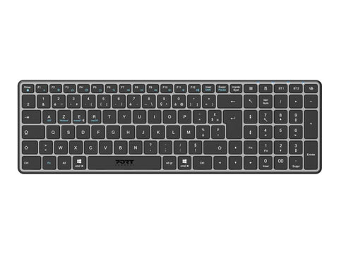 PORT DESIGNS Keyboard Compact Pro Rechargeable Bluetooth (FR)