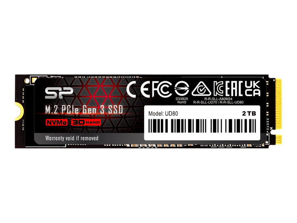 SILICON POWER SSD UD80 2To M.2 PCIe Gen3 x4 NVMe 3400/3000 Mo/s