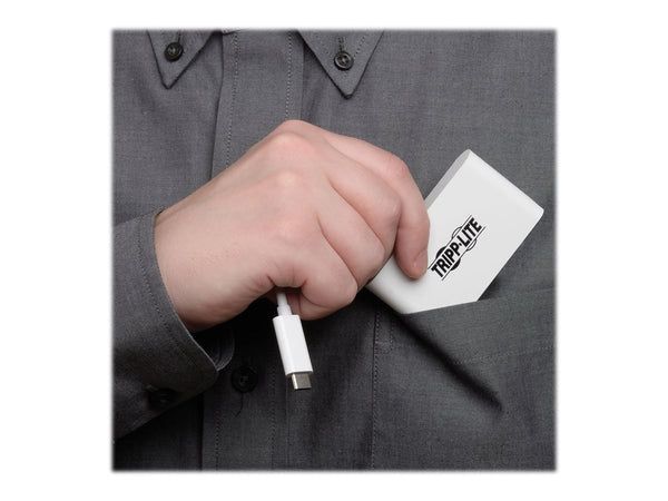 EATON TRIPPLITE 4-Port USB-C Hub USB C to 2x USB-A 2x USB-C USB 3.0 White