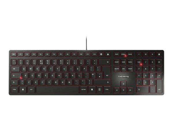 CHERRY KC 6000 SLIM 105+6 key USB black keyboard QWERTY (GB)