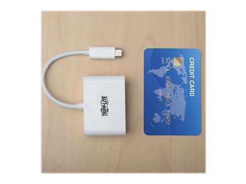 EATON TRIPPLITE USB-C to HDMI Adapter with USB-A Port and PD Charging HDCP White