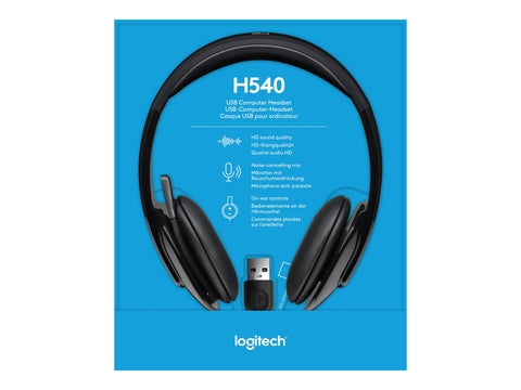 LOGITECH USB Headset H540 Headset on-ear wired