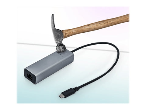 I-TEC USB-C Metal 2.5Gbps Ethernet Adapter 1x USB-C to RJ-45 LED compatible with Thunderbolt 3