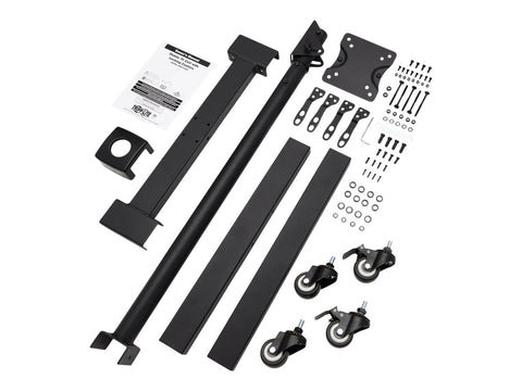 EATON TRIPPLITE Mobile TV Stand - Height Adjustable 13inch to 42inch TVs and Monitors Locking Casters Black