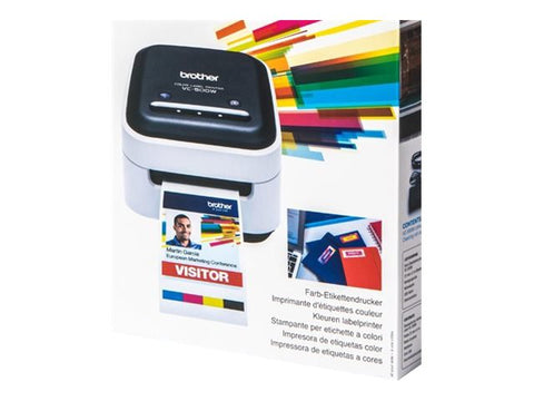 BROTHER VC-500W Label printer colour direct thermal Roll 5cm 313dpi 8mm/secmono/8mm/seccolour USB 2.0 Wi-Fi Cutter