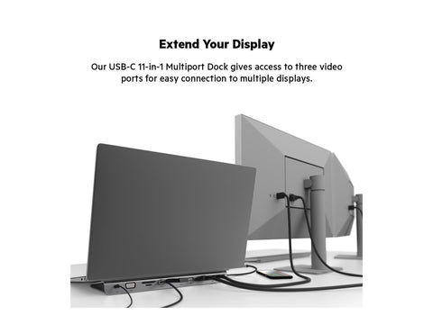 BELKIN Station daccueil USB-C Docking 2 écrans HDMI DP VGA 100W PD