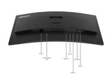 LENOVO ThinkVision T34WD-40 34p 3440x1440 Curved VA 120Hz USB-C docking 96W Mirror power button Epeat Gold TCO10