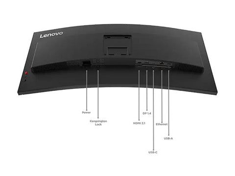 LENOVO ThinkVision T34WD-40 34p 3440x1440 Curved VA 120Hz USB-C docking 96W Mirror power button Epeat Gold TCO10