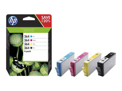 HP 364 original CMYK Ink cartridge N9J73AE 301 combo 4-Pack