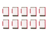 LINDY USB Type C Port Blockers Pack of 10 Red
