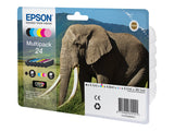 EPSON 3LB Inkt Cartridge 24 Claria Photo HD Ink black and five colour standard capacity 29.1ml 1-pack blister without alarm