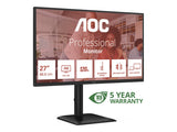 AOC 27E4CV 27p FHD IPS 120Hz 4ms 300cd/?m2 HDMI DP USB-C PD90W RJ45 HUB USB Speakers