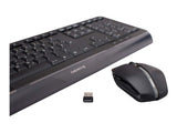CHERRY GENTIX Desktop Wireless desktop Keyboard and Mouse USB black (FR)