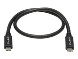 EATON TRIPPLITE USB-C Cable M/M - USB 3.1 Gen 2 10 Gbps 5A Rating Thunderbolt 3 Compatible 20-in. 50.8cm