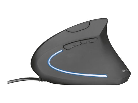 TRUST Souris filaire ergonomique VERTO - Noire