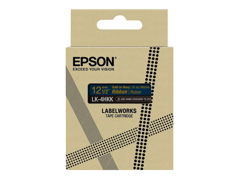 EPSON Ruban LK-4HKK - Satin - Or/Bleu marine 12/5