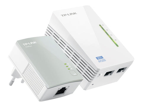 TP-LINK AV500  300Mbps 2-port Wireless Powerline Extender KIT including 1 TL-WPA4220 1 TL-PA4010 500Mbps Powerline Plug and Play