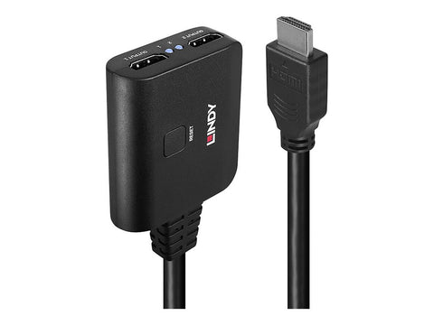 LINDY 2 Port HDMI 4K60 Splitter Cable