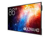 OPTOMA N3861K Écran LED 86" - 4K UHD 24/7j - 4Go/32Go - 450cd/m²- sans fil 2.4G/5G - 3H + USB-C - RJ45 Android 11