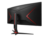 AOC CU34G2XP/BK 34p 3440x1440 VA 180hz High adjustable Stand HDR400 Freesync Premium USB HUB 4x3.0 2xDP 2xHDMI
