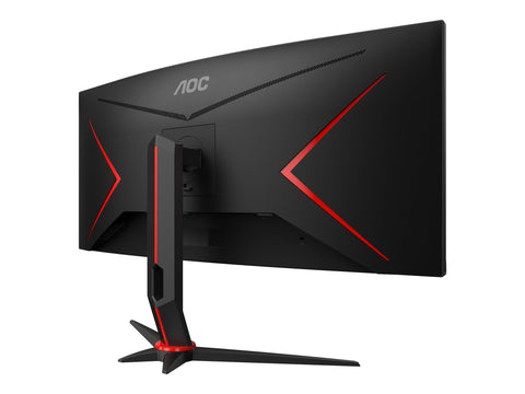 AOC CU34G2XP/BK 34p 3440x1440 VA 180hz High adjustable Stand HDR400 Freesync Premium USB HUB 4x3.0 2xDP 2xHDMI