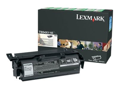 LEXMARK T654 cartouche de toner noir très haute capacité 36.000 pages pack de 1 retour programme