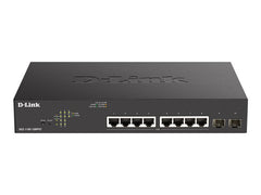 D-LINK 10-Port Layer2 PoE+ Gigabit Smart Switch 8x 10/100/1000Mbit/s TP RJ-45 PoE Port 802.3af/at Power-over-Ethernet up to 30 Watt