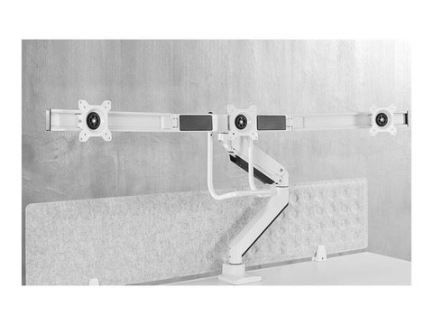 NEOMOUNTS NM-D775DX3WHITE Support décran à fixer 17-27p - ressort à gaz - Topfix - arrêt 180