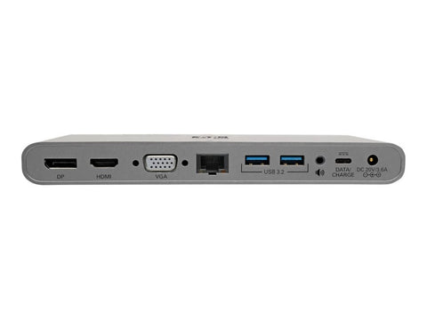 EATON TRIPPLITE USB-C Dock Triple Display - 4K HDMI/DisplayPort VGA USB 3.2 Gen 1 USB-A/USB-C Hub GbE 100W PD Charging International