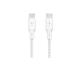 BELKIN 100w USB-C to USB-C Braided Cable 2M White