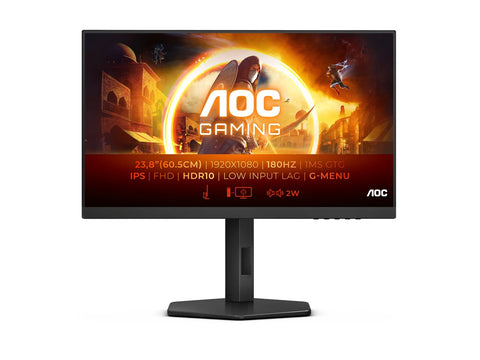 AOC 24G4X 23.8p Gaming Monitor FreeSync 1920x1080 1ms HDMI DP Black