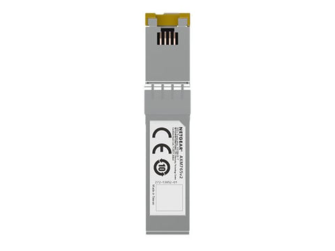NETGEAR 10GBASE-T SFP+ Transceiver AXM765v2 delivers 10G copper connectivity with CAT6a or CAT7 cabling up to 80 meters