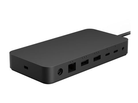 MICROSOFT Surface - Dock Thunderbolt 4 - Station daccueil - 3xUSB-C - 3xUSB 3.2 - Ethernet - Audio Jack - GigE - 165W - Noire