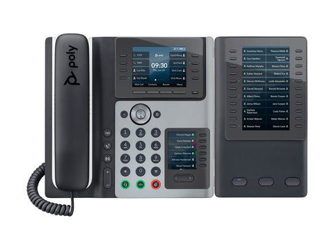 HP Poly Edge E400 IP Phone and PoE-enabled