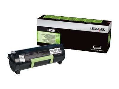 LEXMARK 502H cartouche de toner noir haute capacité 5.000 pages pack de 1 retour program