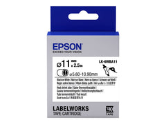 EPSON Ruban LK-6WBA11 - Gaine thermorétractable HST Noir/Blanc d11/2,5