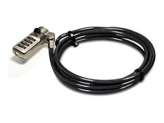 PORT DESIGNS Serialized Combination Security Cable Lock For laptop desktop monitor video projector and devices with a noble wedge