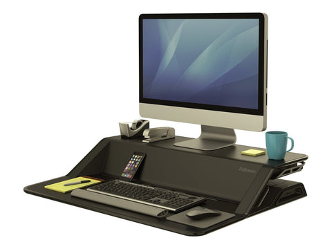 FELLOWES Plate-Forme Assis-Debout Lotus-Noir
