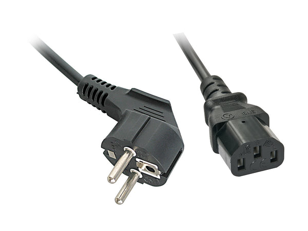 LINDY IEC-Mains lead 5m Schuko 2 Pin Plug to IEC C13