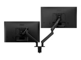 AOC AM420 bras pour - pour 2 écrans LCD / plasma - pour bureau - alliage d'aluminium - noir - Taille d'écran :17"-34"