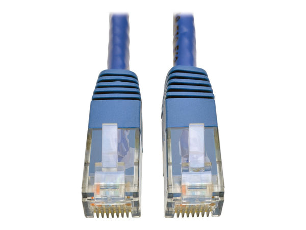 EATON TRIPPLITE Cat6 Gigabit Molded UTP Ethernet Cable RJ45 M/M Blue 1ft. 0.31m