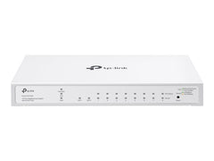 TP-LINK 10-Port Gigabit Smart Switch with 8-Port PoE+ 8x Gigabit PoE+ Ports 2x Gigabit SFP Slots 802.3af/at 61 W PoE Power