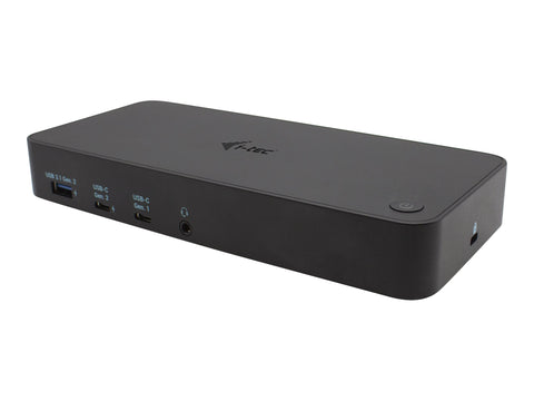I-TEC USB 3.0/USB-C/Thunderbolt 3x 4K Docking Station 3xHDMI 2xDP GLAN 2xUSB-C 2xUSB 3.0 3.5mm Combo Audio/Mic PD 100W
