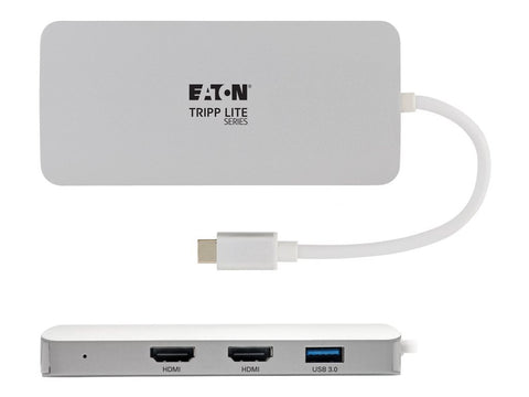 EATON TRIPPLITE USB-C Dock Triple Display HDMI VGA USB 3.2 Gen 1 USB-A Hub 100W PD Charging