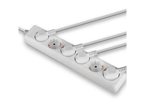 LINDY Mains 6 way gang socket