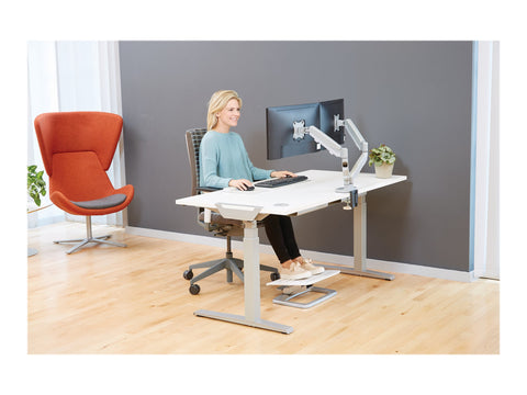 FELLOWES BRAS ARTICULE DOUBLE ECRAN EPPADUAL Silver jusqu’à 39 POUCES