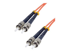 MCL FJOM2/STST-20M - Jarretière optique OM2 duplex multimode 50/125 - ST / ST 20m
